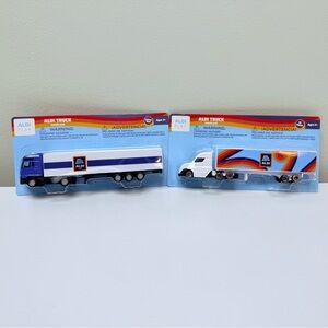 New! Aldi Play Truck Set, 2 Trucks- Aldi Design Die Cast US & Germany Truck Toys